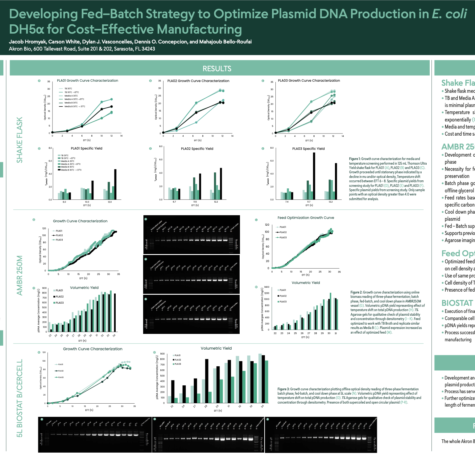 Developing Fed-Batch Strategy to Optimize Plasmid DNA Production in Escherichia Coli DH5a for cost- effective Manufacturing